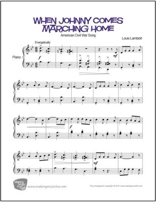 When Johnny Comes Marching Home Sheet Music: A Deep Dive into the Ritual of Farewell and Reunion